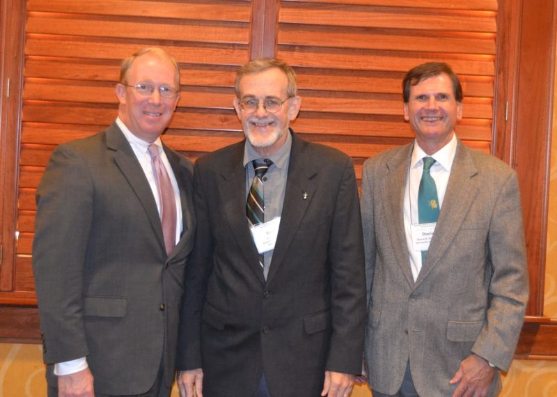 Tad Brown, Earl Hess, and Dan Sutherland at the awards dinner, courtesy of the Society of Civil War Historians.